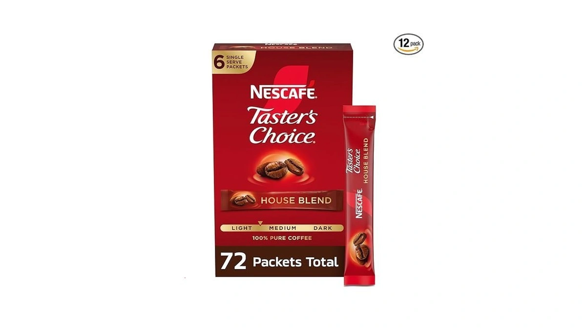Nescafé Taster's Choice, Instant Coffee Packets, Light Medium Roast Coffee,