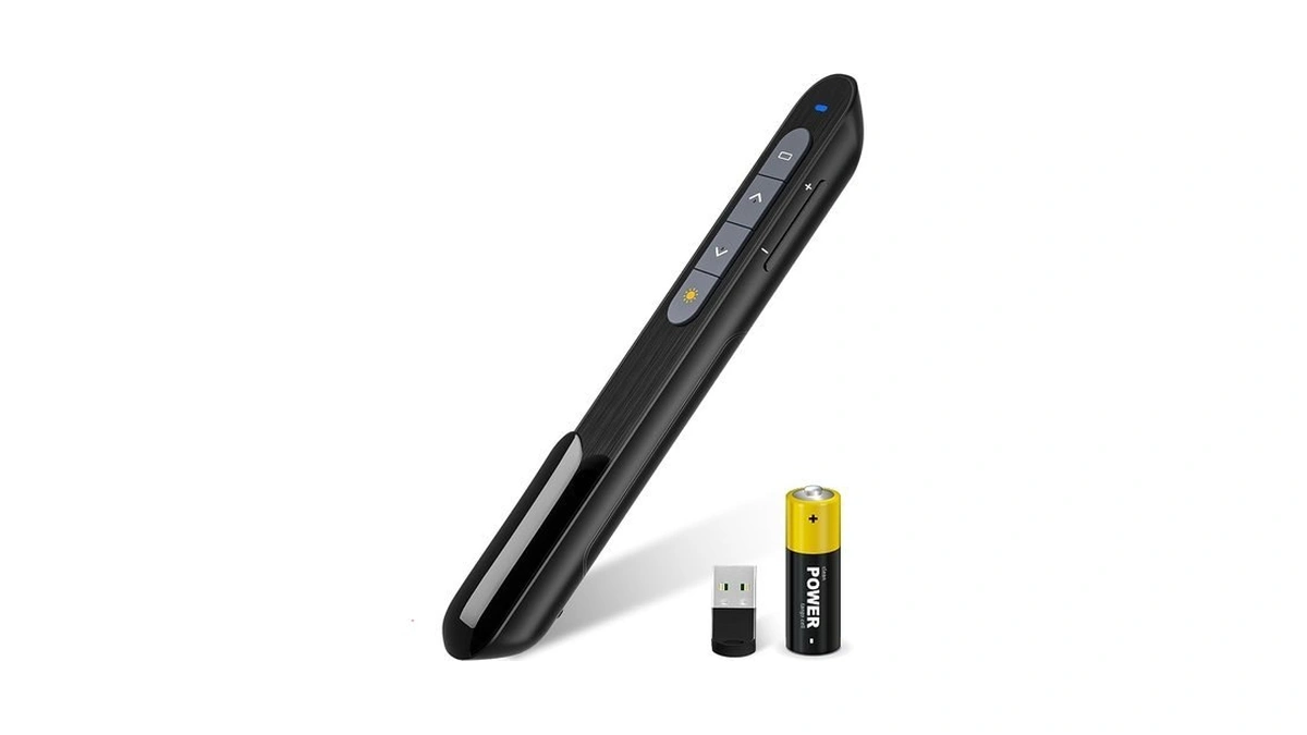 Ninjaabxy Presentation Clicker, Wireless Presenter Clicker For Powerpoint Presentations Rf