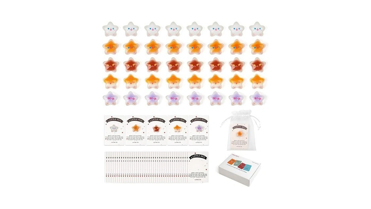 Mountova 40 Sets Pocket Hug Bulk Little Star Hug Gift