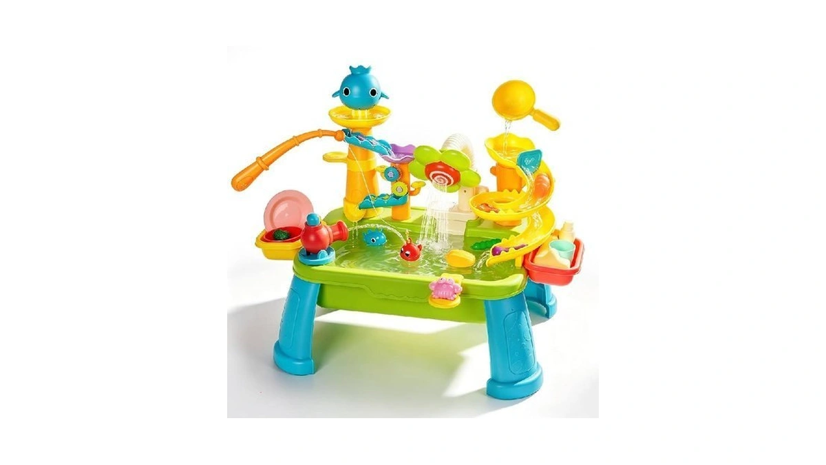Bosmsd Upgraded Toddler Sand Water Table Toy With Electric Water
