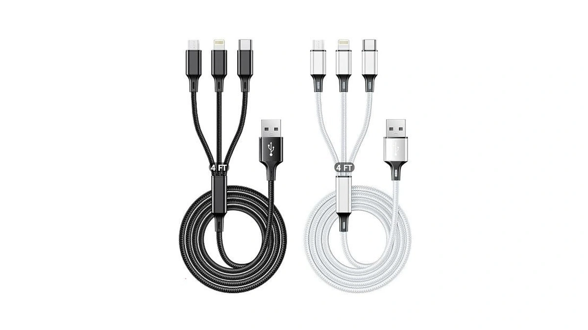 Multi Usb Charging Cable 3a, 3 In 1 Fast Charger