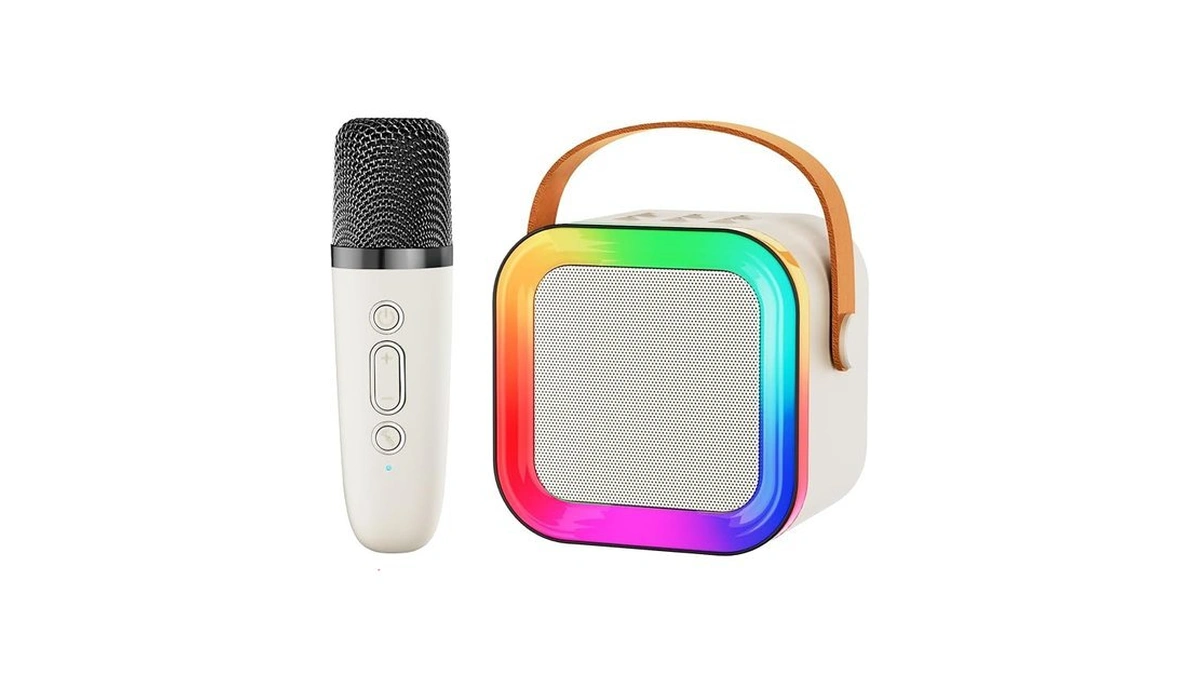 Mini Karaoke Machine Speaker For Kids Adults,portable Bluetooth With 1-2