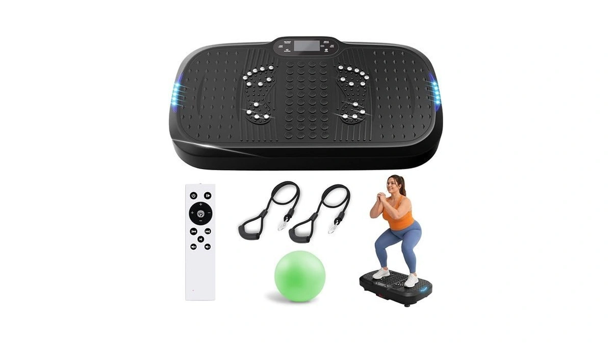 Ucin Heavy Duty Vibration Plate Exercise Machine, 440 Lbs Capacity