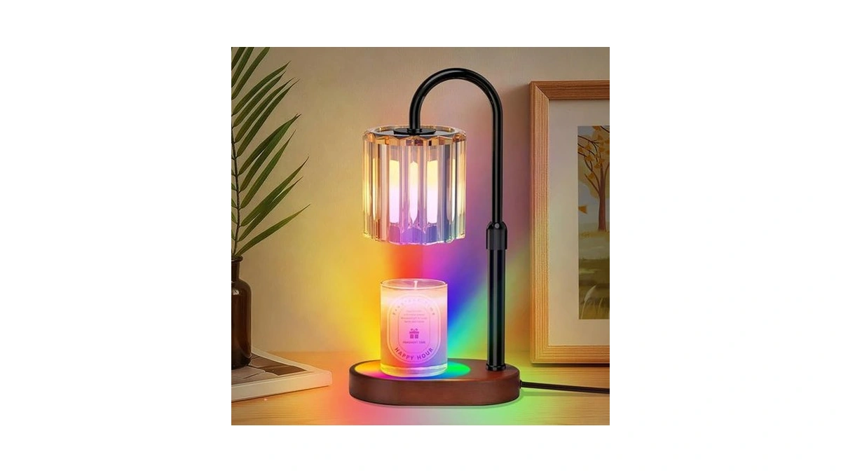 Lukasa Candle Warmer Lamp With Timer, With Led Color Lights,