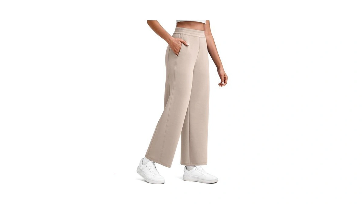 G4free Khaki Pants For Women Wide Leg Sweatpants High Waist