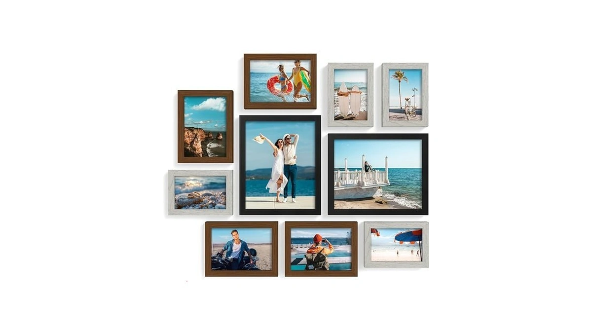 Decoruhome Picture Frames Collage Wall Decor For Photo Gallery Display,