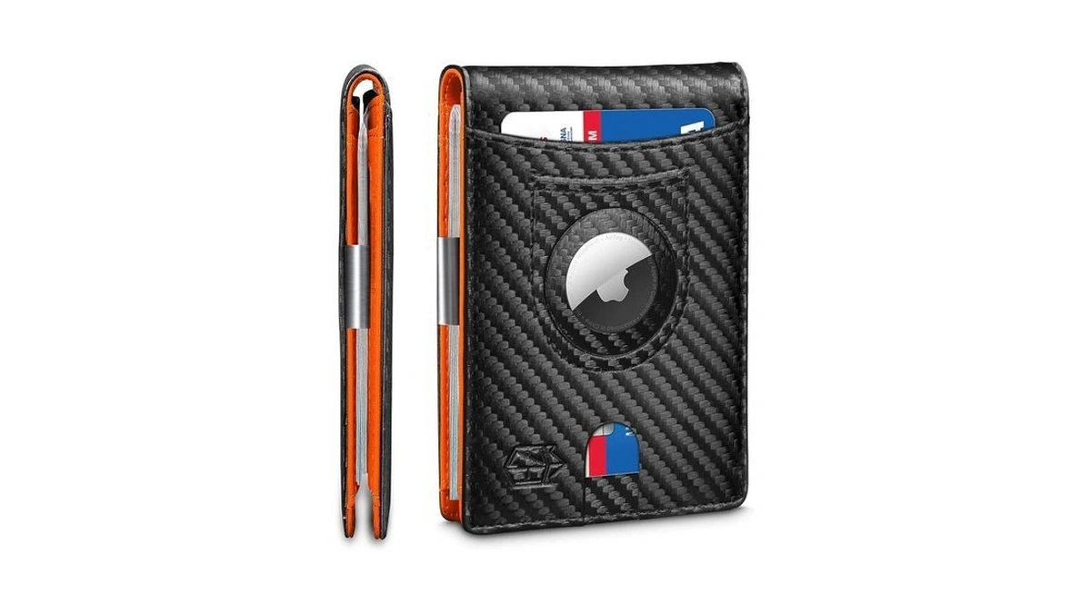 Zitahli Airtag-wallet-mens-slim-rfid Blocking Wallet Leather With Money Clip Air Tag