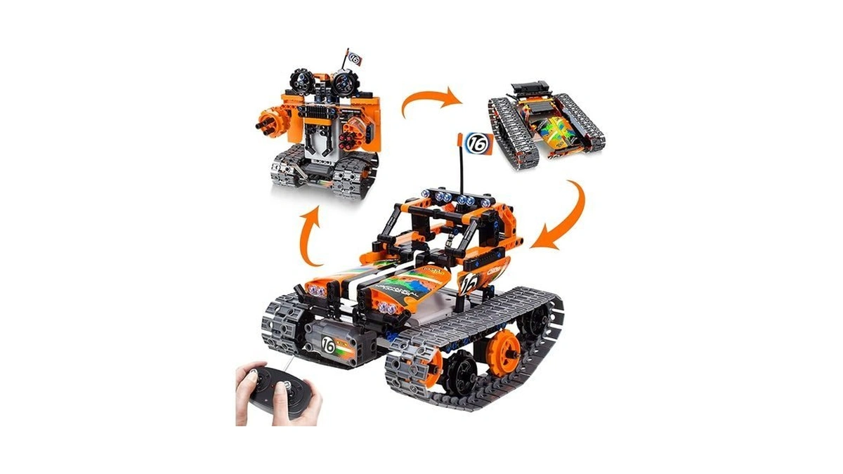3-in-1 Stem Remote Control Building Kits - Tracked Car/robot/tank -