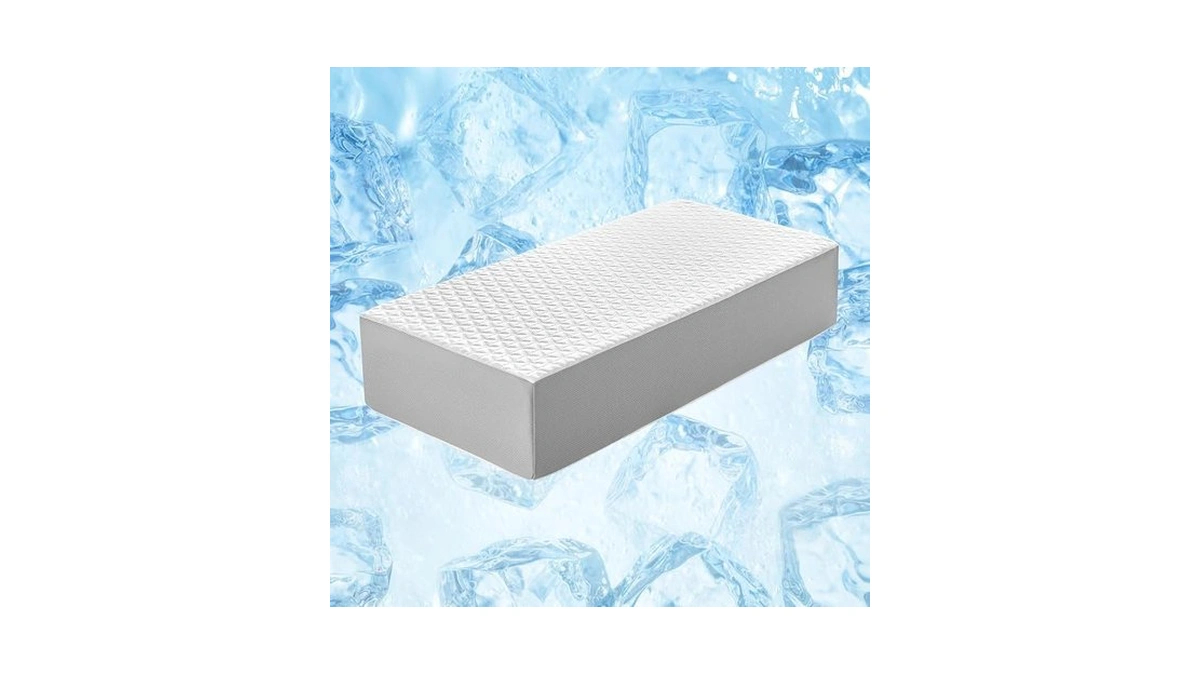 Kehangte Cooling Cube Pillow For Side Sleepers, Square Memory Foam