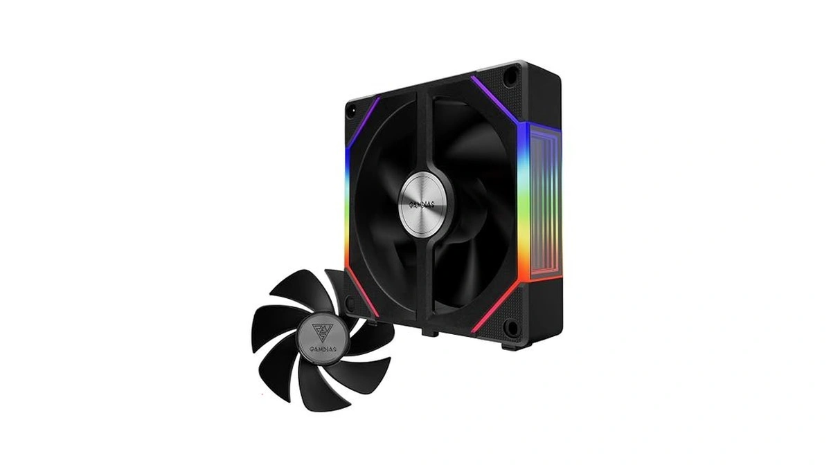 Gamdias Argb Case Fan 120mm X1 & Reverse Blade X1,