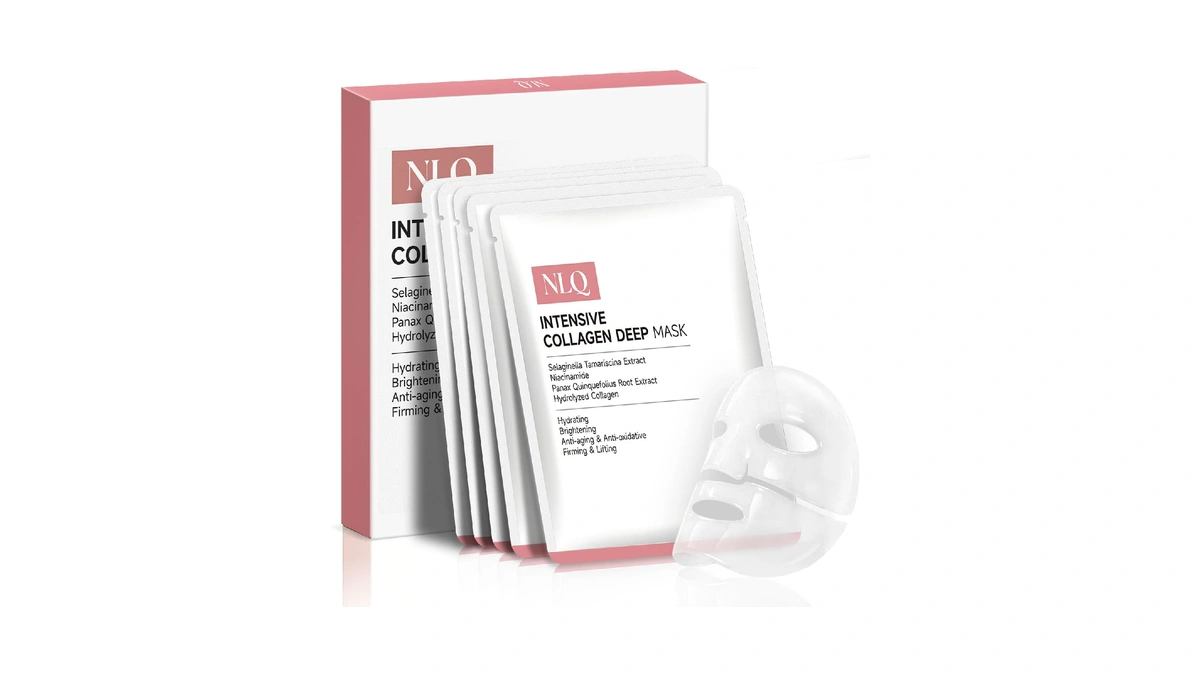 Nlq Collagen Face Mask Overnight Hydrogel Deep Mask - Glass