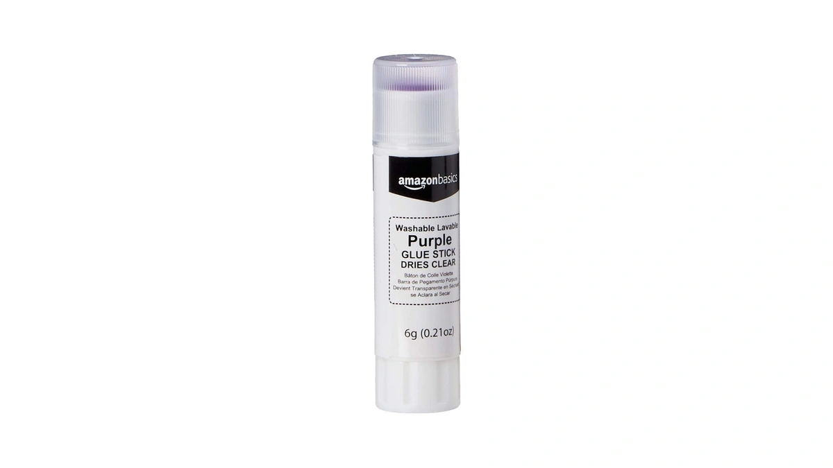 Amazon Basics Purple Washable School Glue Sticks For Classroom Supplies