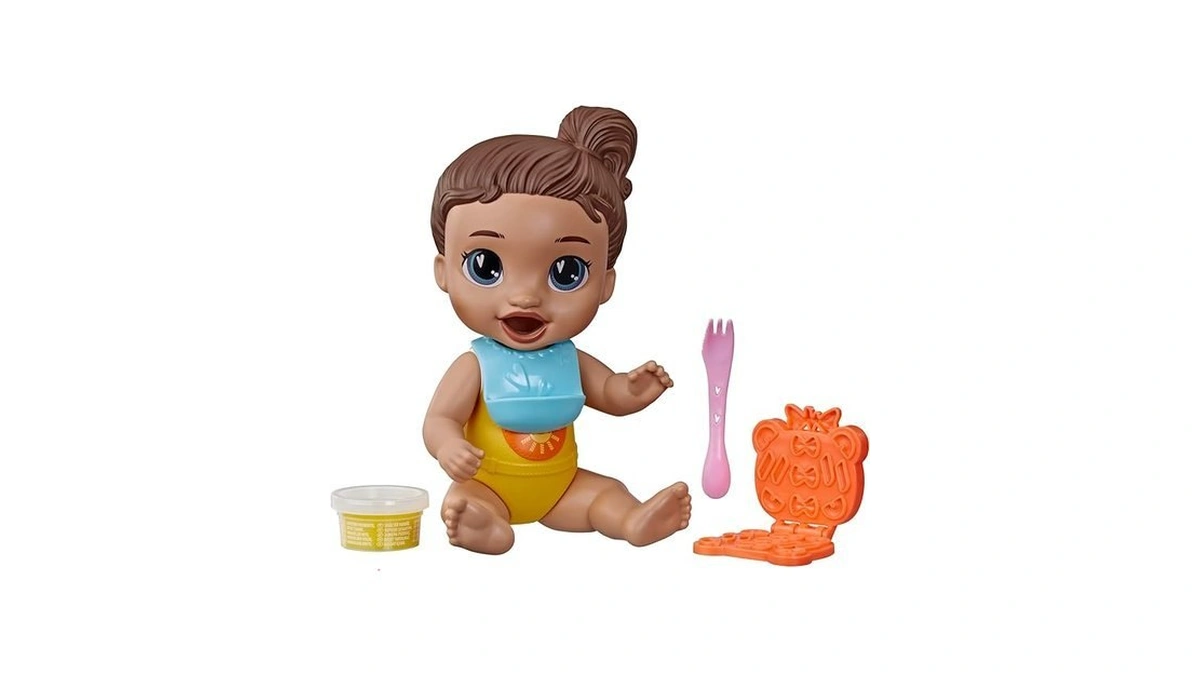 Baby Alive Dinnertime Creations, Brown Hair Doll With Play Food