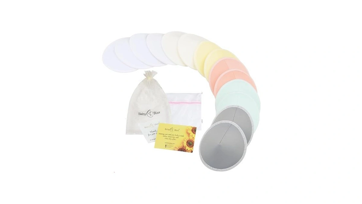 Organic Nursing Pads - 14 Washable Viscose Derived From Bamboo
