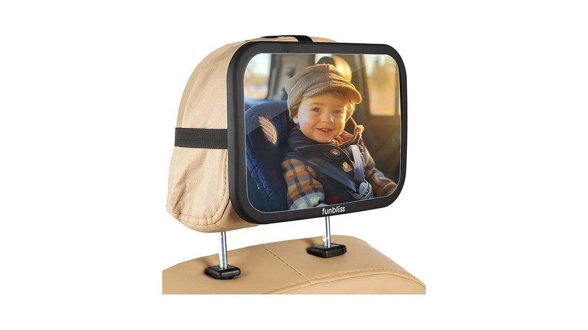 Baby Car Mirror Most Stable Backseat Mirror With Premium Matte
