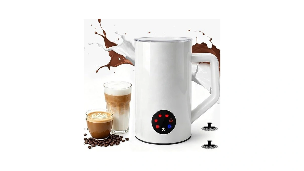 Maison Huis Milk Frother, 6-in-1 Electric Milk Steamer, 20oz/591ml Hot