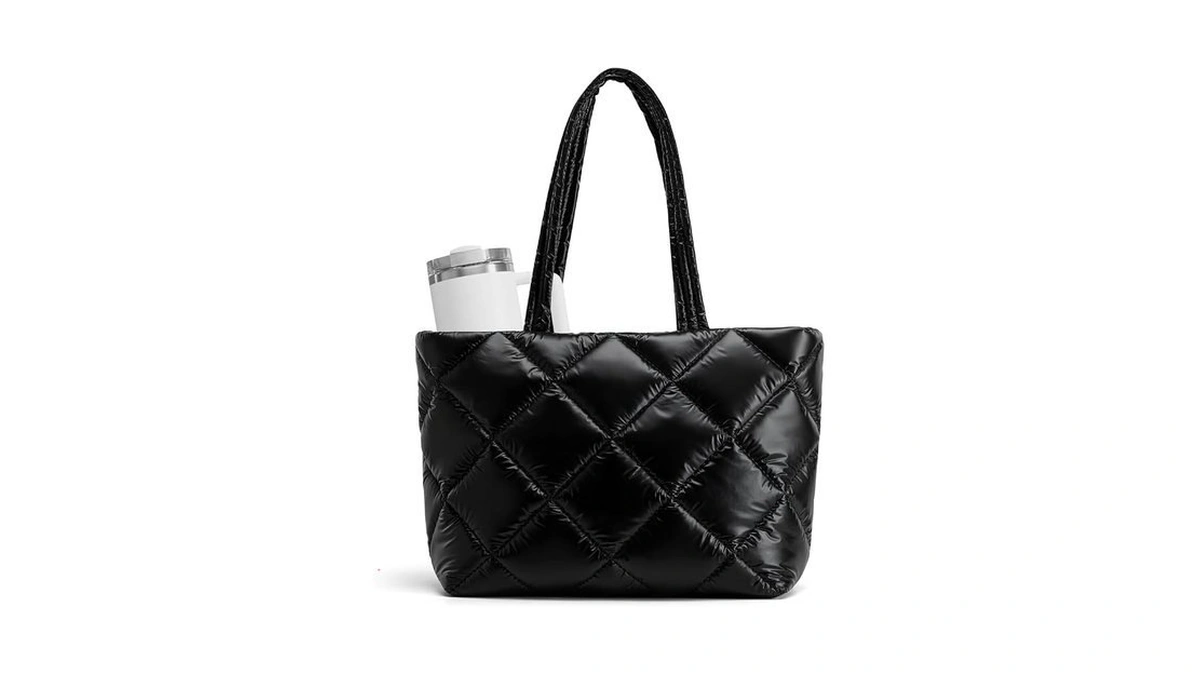 Asl Puffer Tote Bag For Women Lightweight Qui...