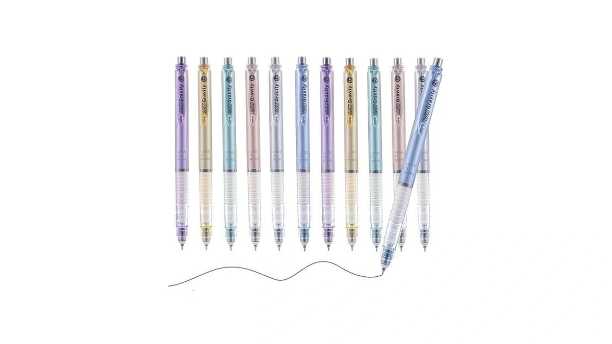 Gel Pens, Extra Smooth Black Ink Pen, 12 Pcs 0.5mm