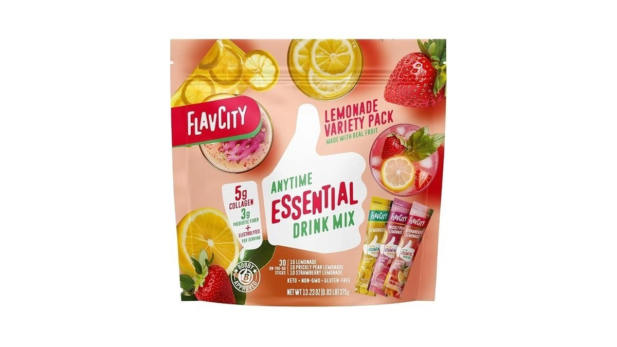 Flavcity Anytime Essential Lemonade Variety Pack - Powder Drink Mix