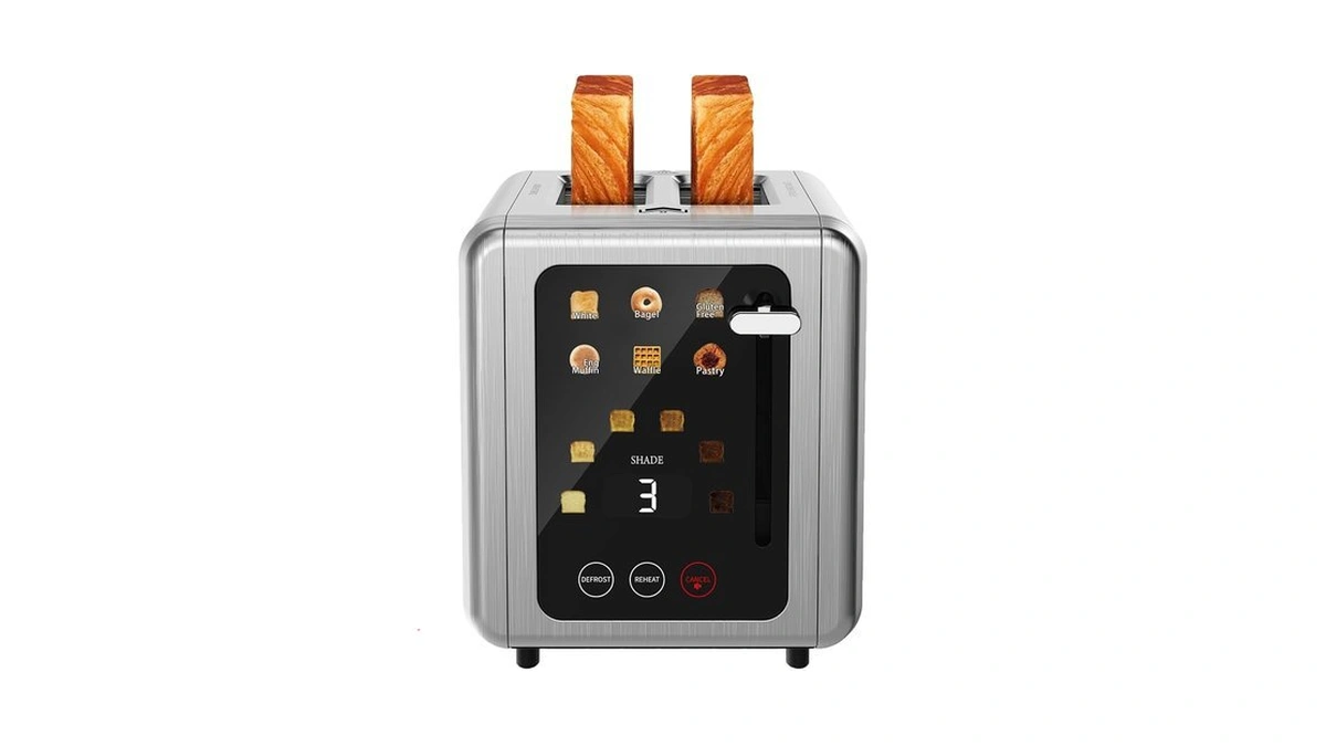 Wunly Smart Digital 2 Slice Toaster With Touch Screen,1.5'' Extra