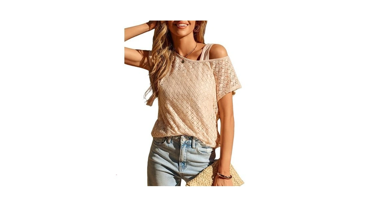 Dokotoo Summer Beach Cover Up For Women 2026 Crewneck Short