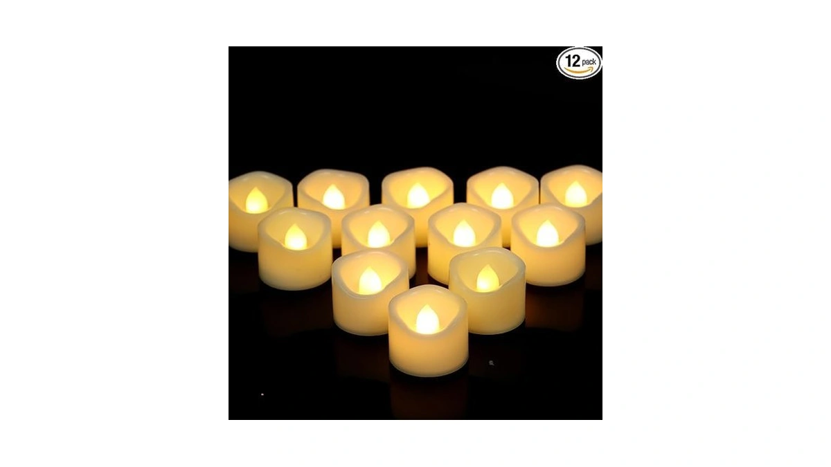 Flameless Led Tealight Candles Flickering Battery Operated Votive Candles For