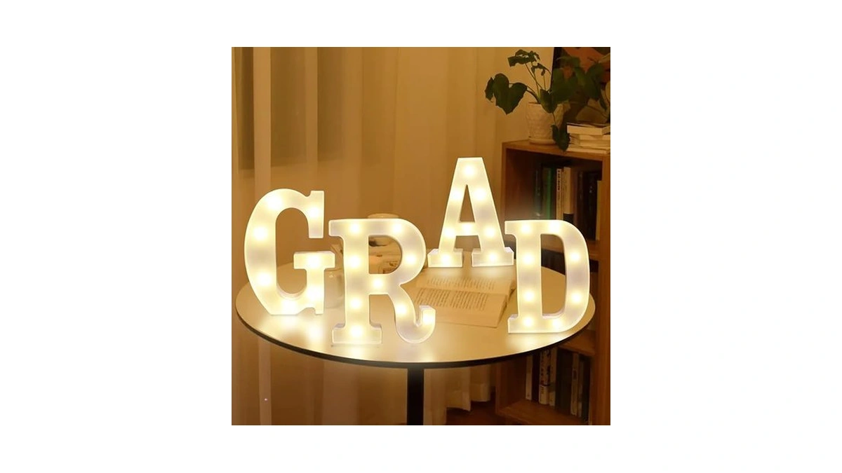 Graduation Decorations 2026 - 4pc Large Light Up Letters Grad