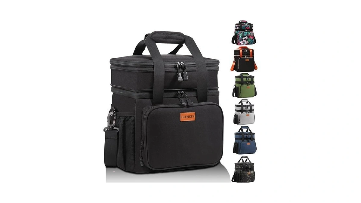 Expandable Lunch Box Cooler Bag - Insulated Soft Lunch Bag