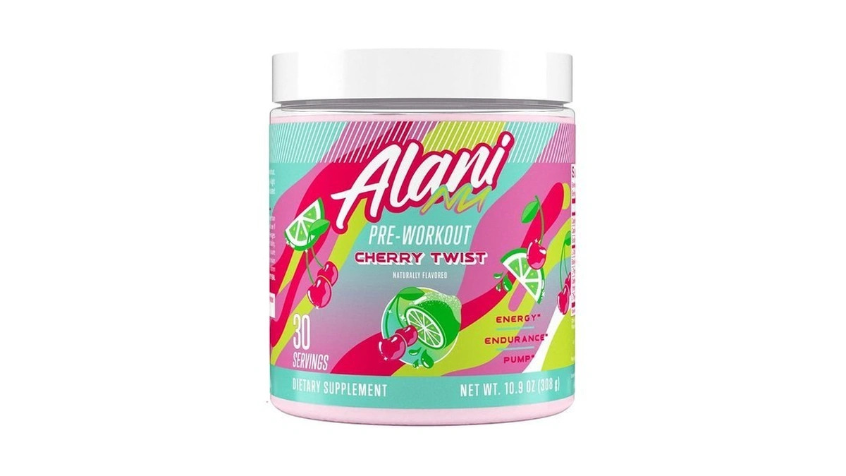Alani Nu Pre Workout Powder Cherry Twist, Amino Energy Boost,