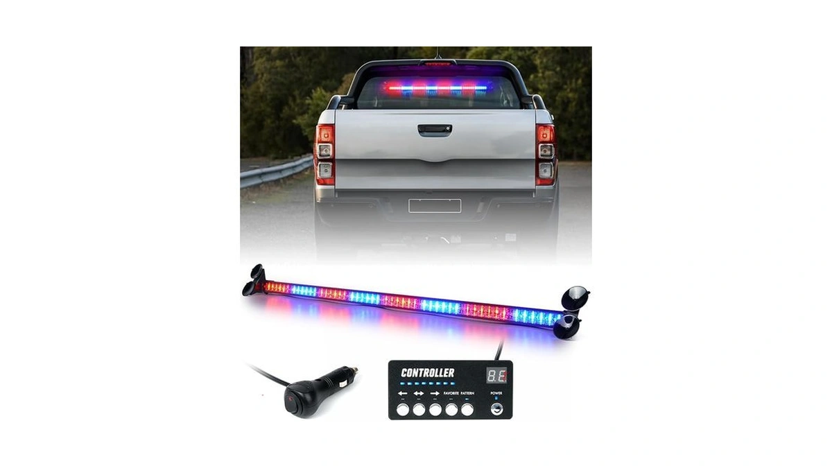 Lumenix 35.5" Traffic Advisor Strobe Light Bar For Trucks W/controller