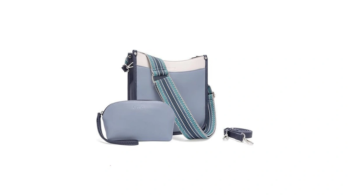 Cluci Crossbody Bag Purses For Women 2pcs Leather Hobo Handbag
