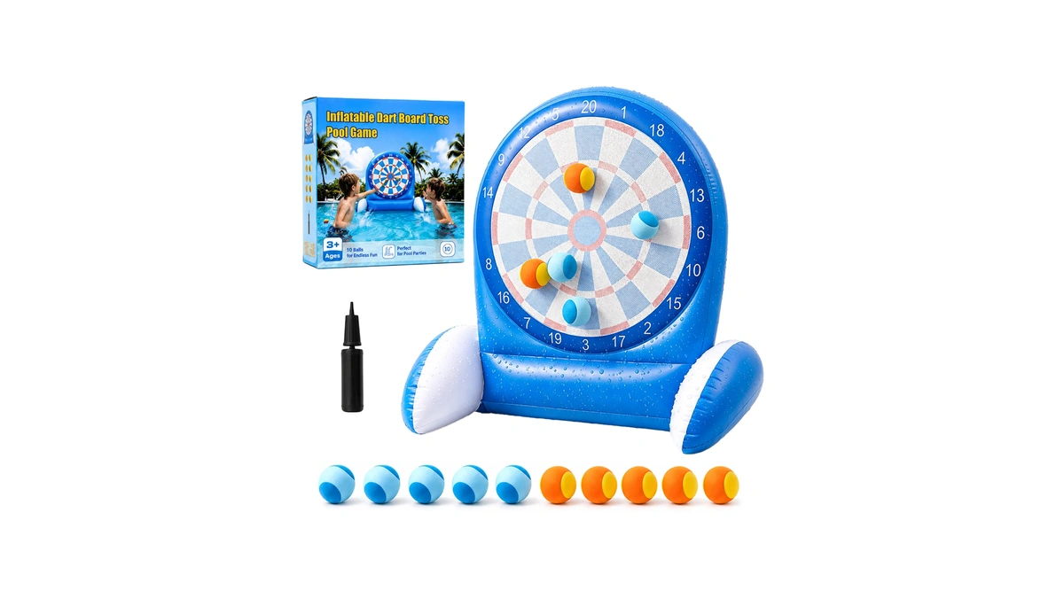 Inflatable Dart Board Water Game For Kids - Pool Toys