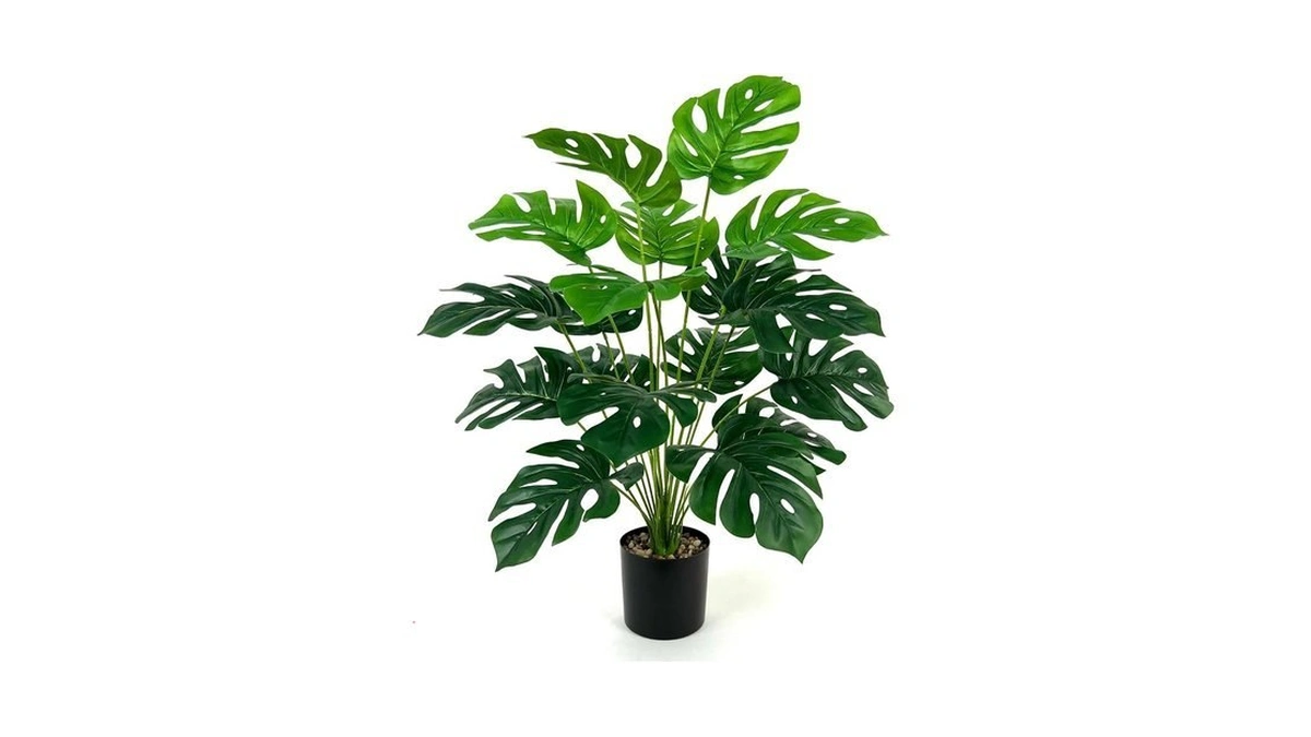 Naweida 28" Artificial Monstera Faux Plant, Large Tall Indoor/outdoor Floor