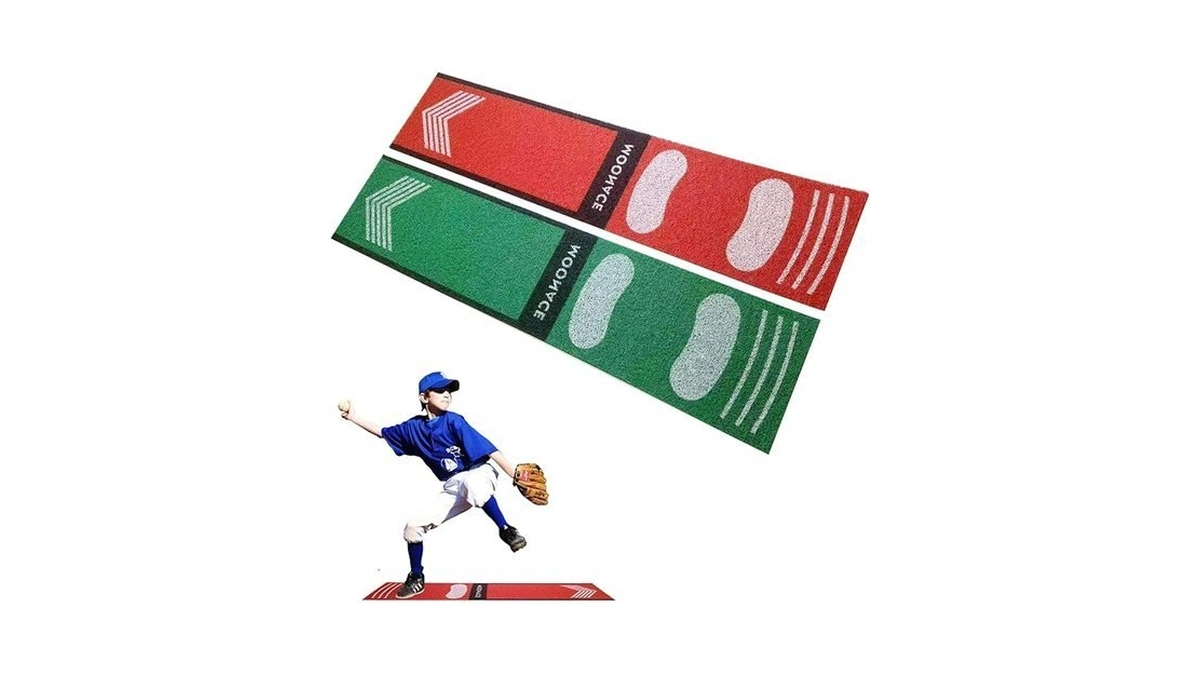Moonace Softball Pitching Mat Wear Resistant Portable Auxiliary Tool For