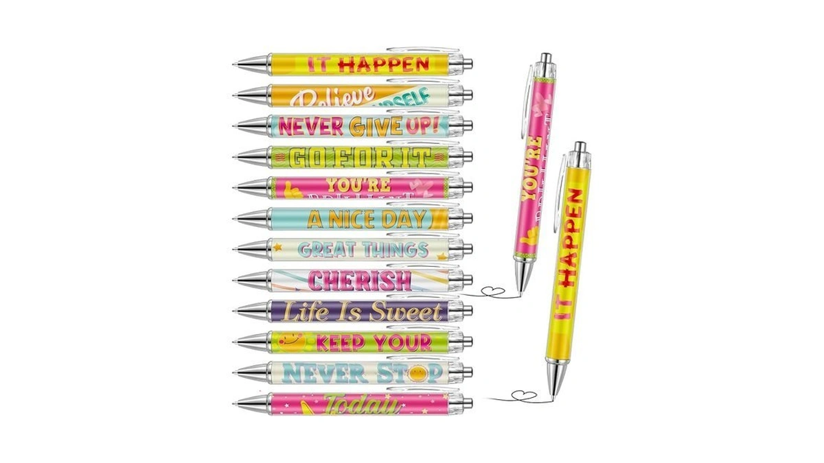 Pasimy 24 Pcs End Of Year Gifts Motivational Inspirational Pens