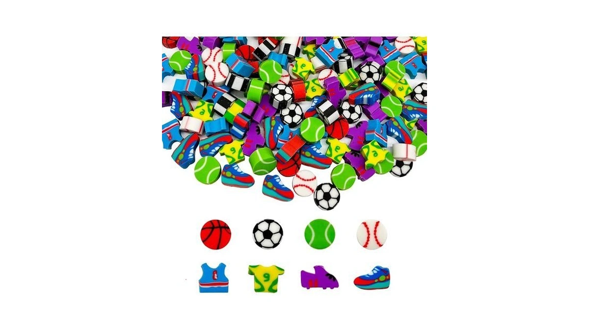 150 Pieces Mini Erasers Assortment Novelty Pencil Erasers Bulk For