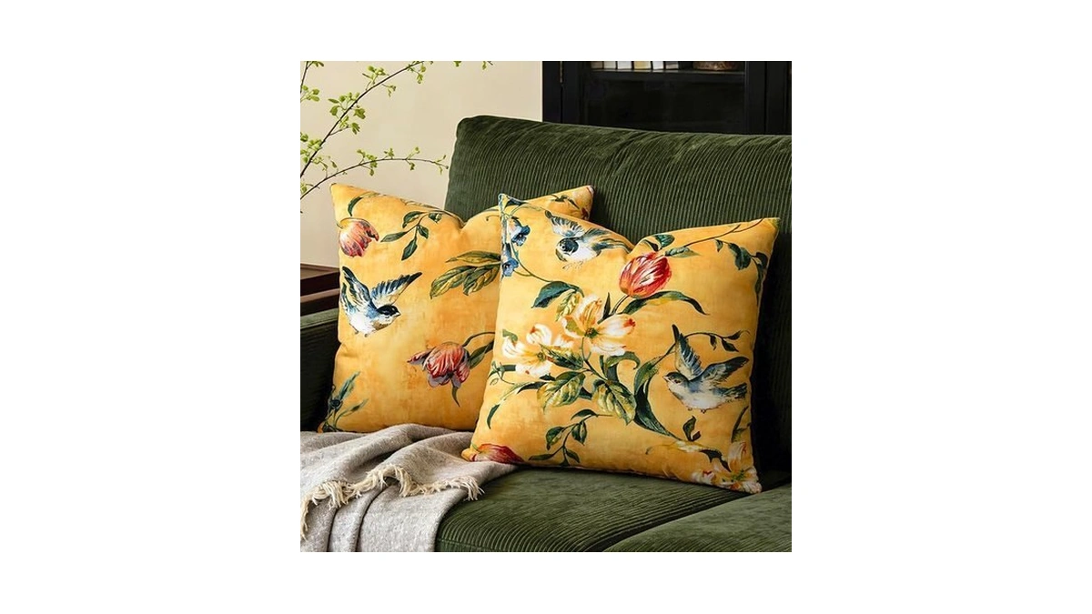 Eryogs Decorative Velvet Throw Pillow Covers 18x18 Set Of 2,