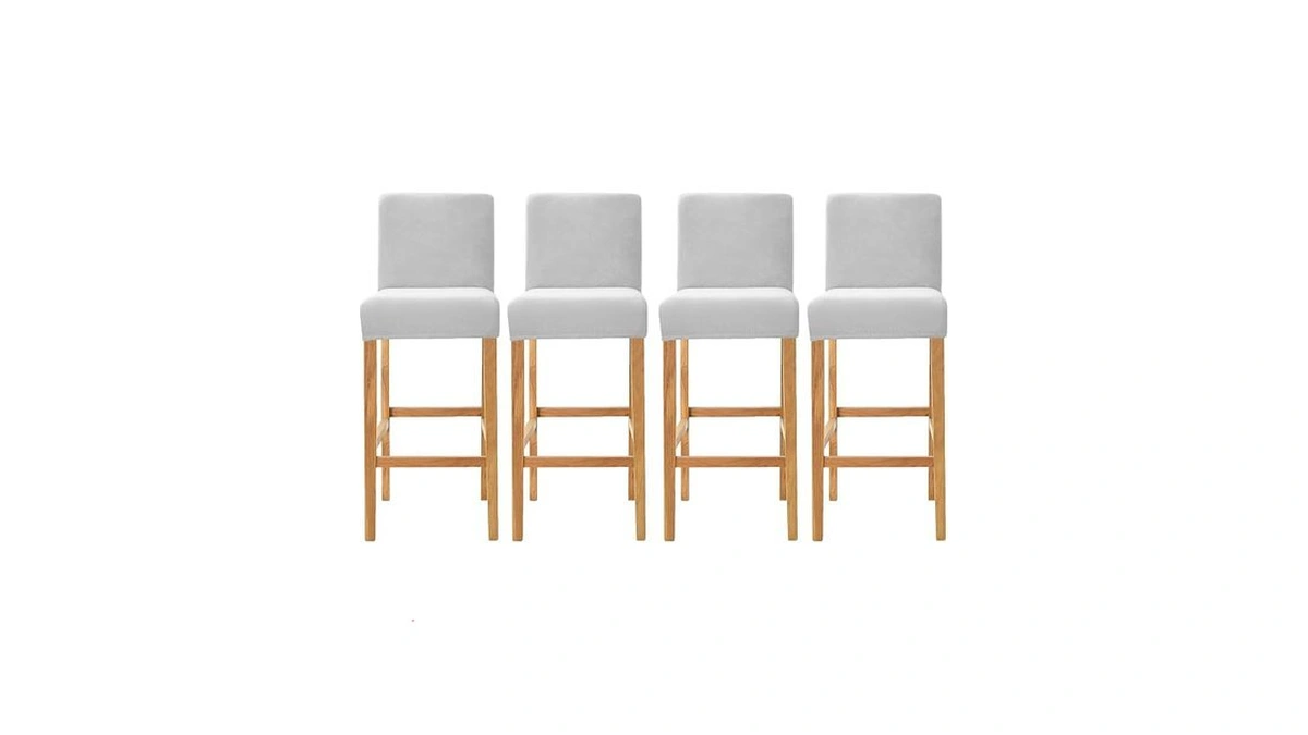 Sonnach Velvet Counter Stool Pub Chair Covers - Removable And