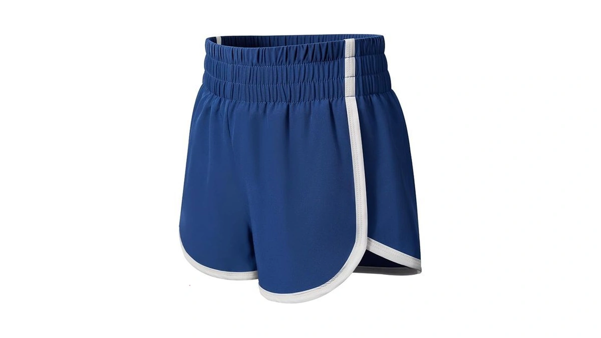 Documo Girls Athletic Shorts High Waist Soccer Shorts For Kids