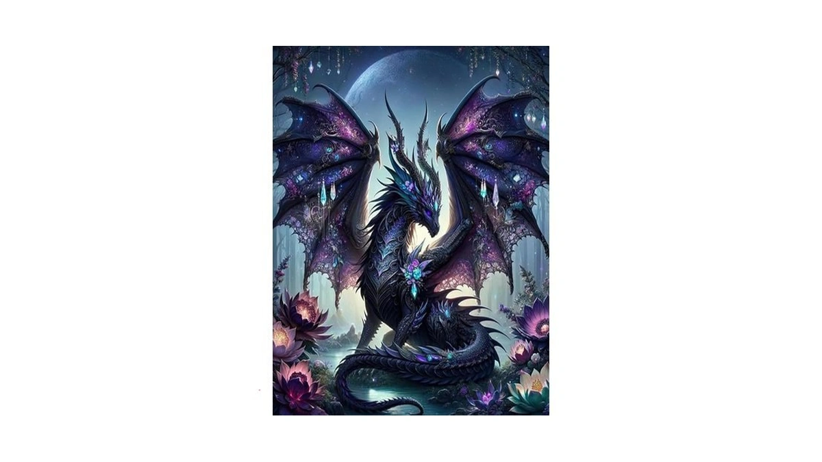 Ekuxom Dragon Diamond Art Kits For Adults, 5d Dragon Diamond