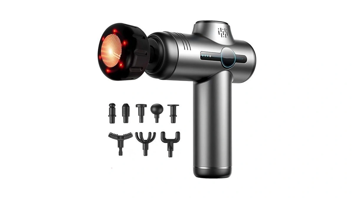 Joysuwerun Massage Gun With Heat, Mini Handheld Massager For Home