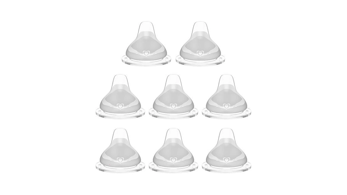 8pcs Replacement Baby Silicone Spout Nipple For Nuk Activity And