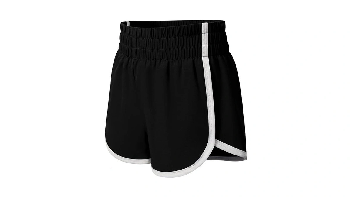 Documo Girls Athletic Shorts High Waist Soccer Shorts For Kids