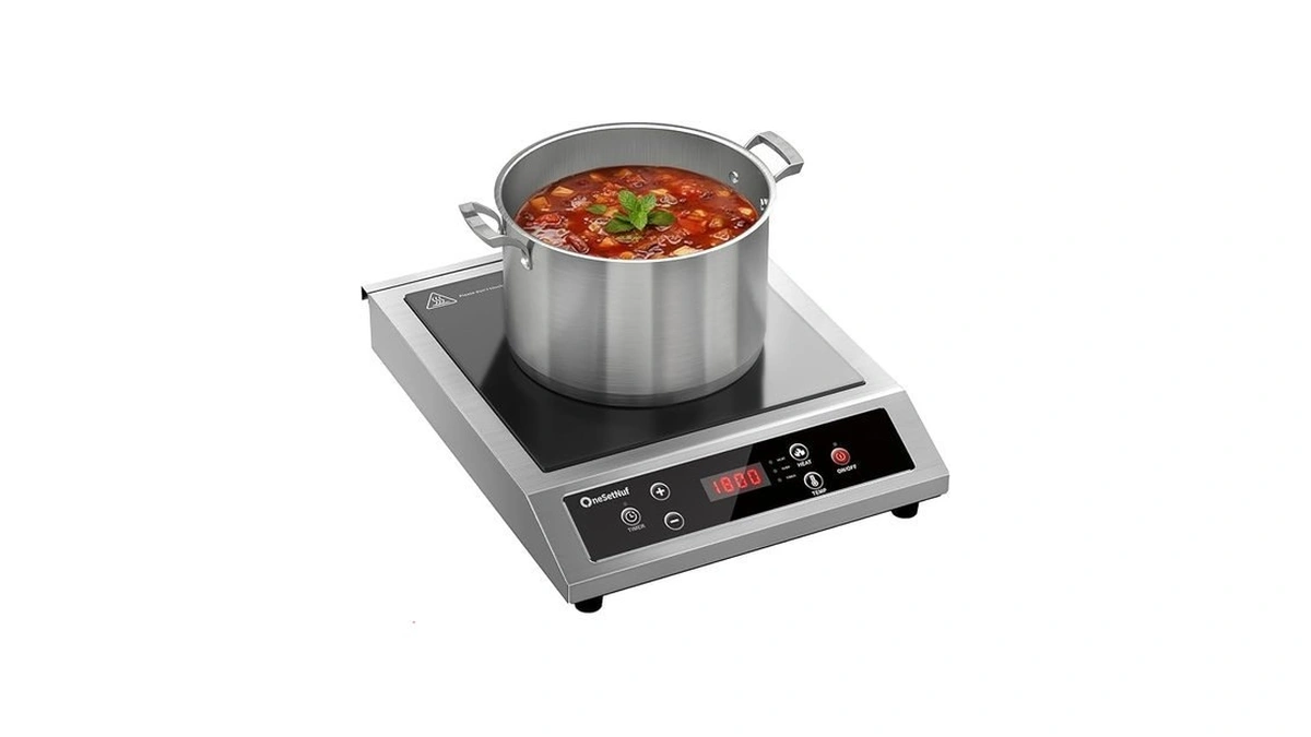 Stainless Steel Induction Cooktop, Professional-grade Portable Induction Burner With Precise
