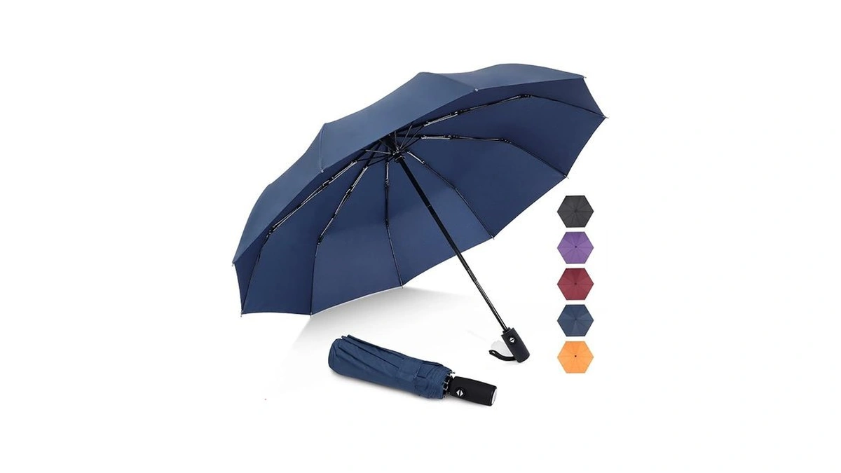 Zomake Small Travel Umbrella Compact Portable Collapsible Umbrellas For Rain,
