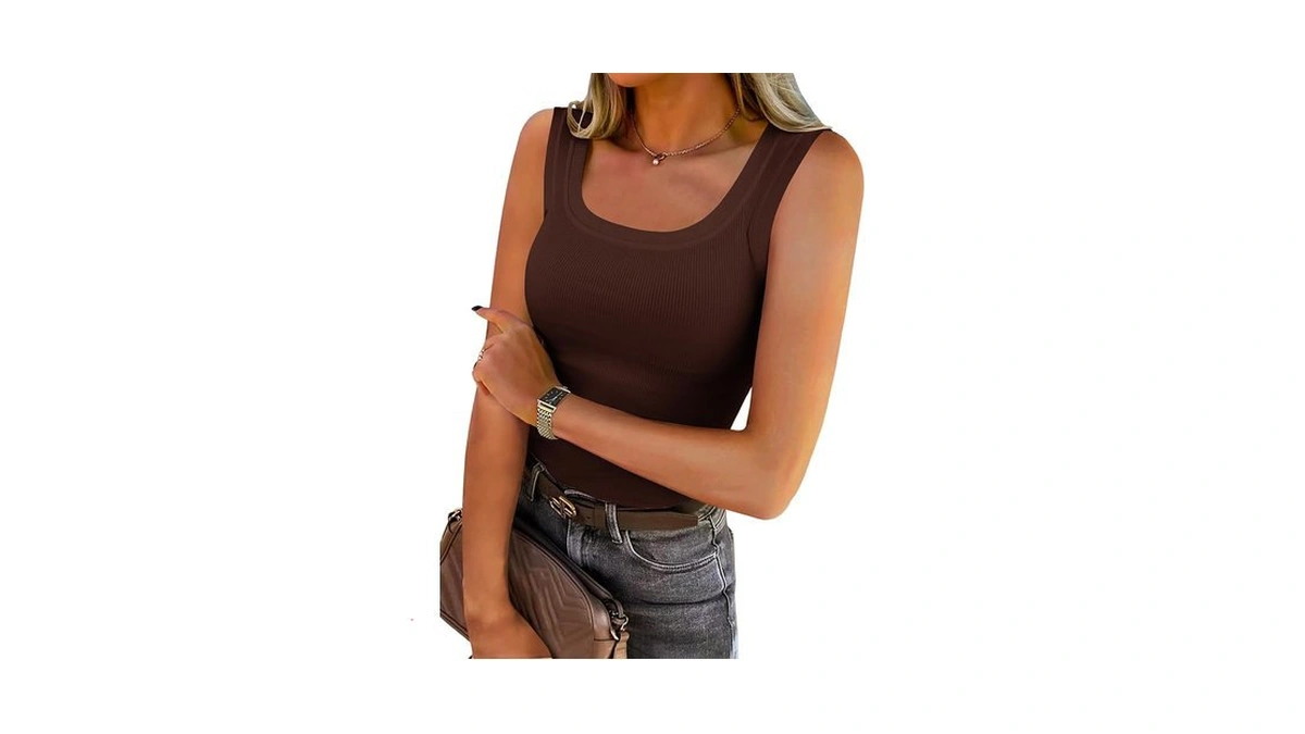 Amazon code: Chulianyouhuo Women's Ribbed Tank Tops K