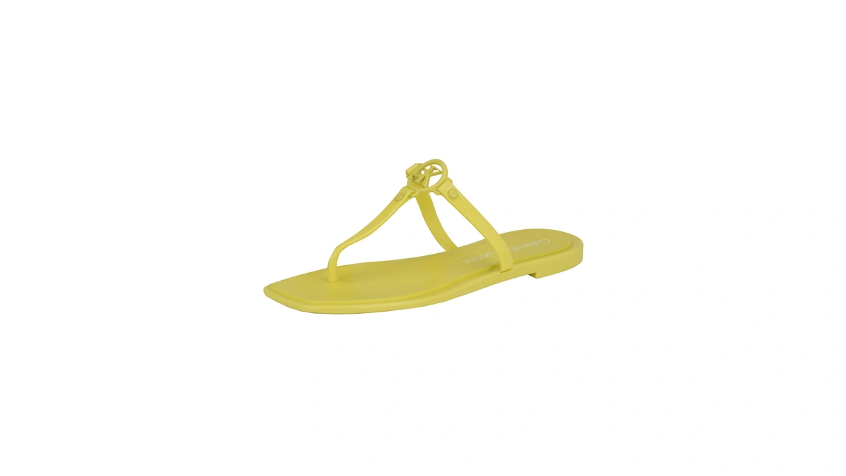 Calvin Klein Women's Edhen Sandal, Yellow 700, 8