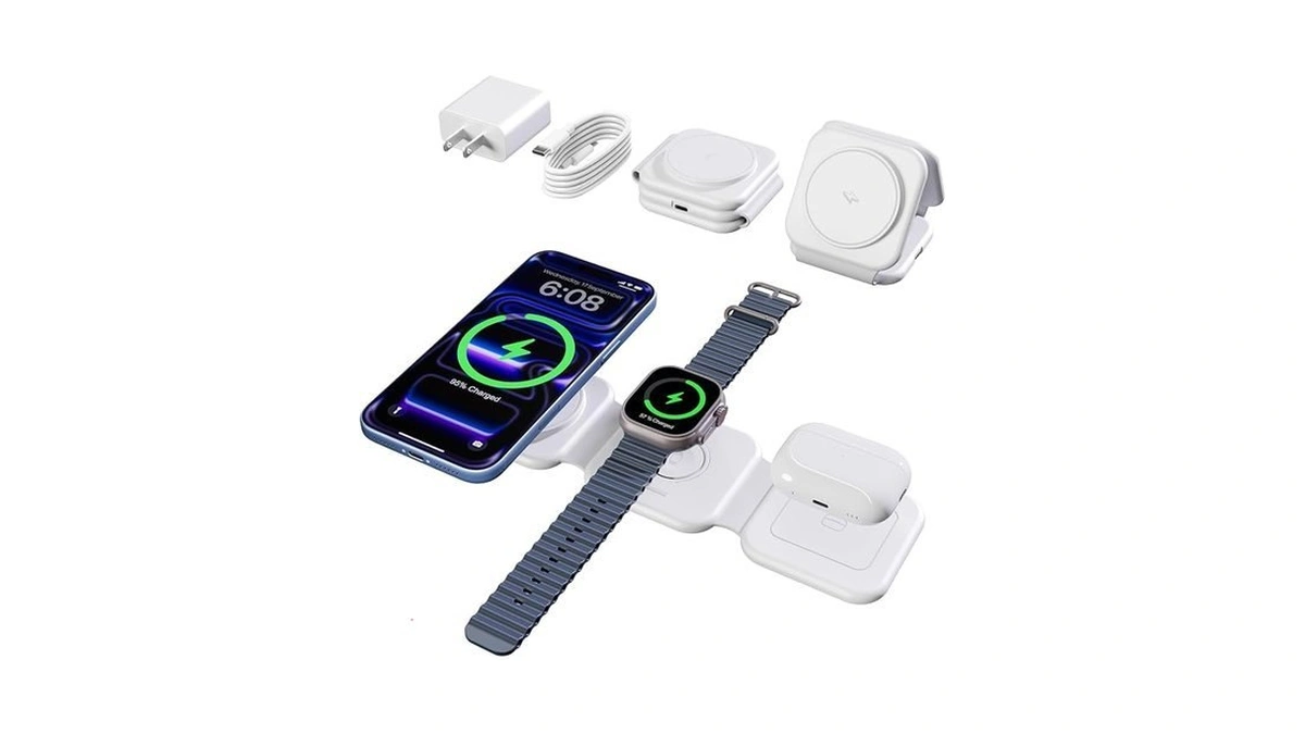 15w Travel Charging Station For Apple Multiple Devices, 3 In