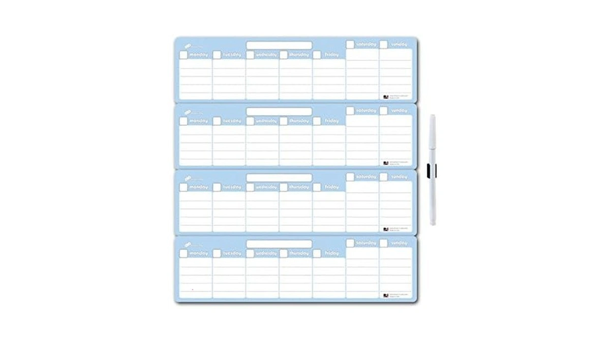 Blue Sky Dry Erase Magnetic Calendar By Dream-n-play, 13.5"x14"