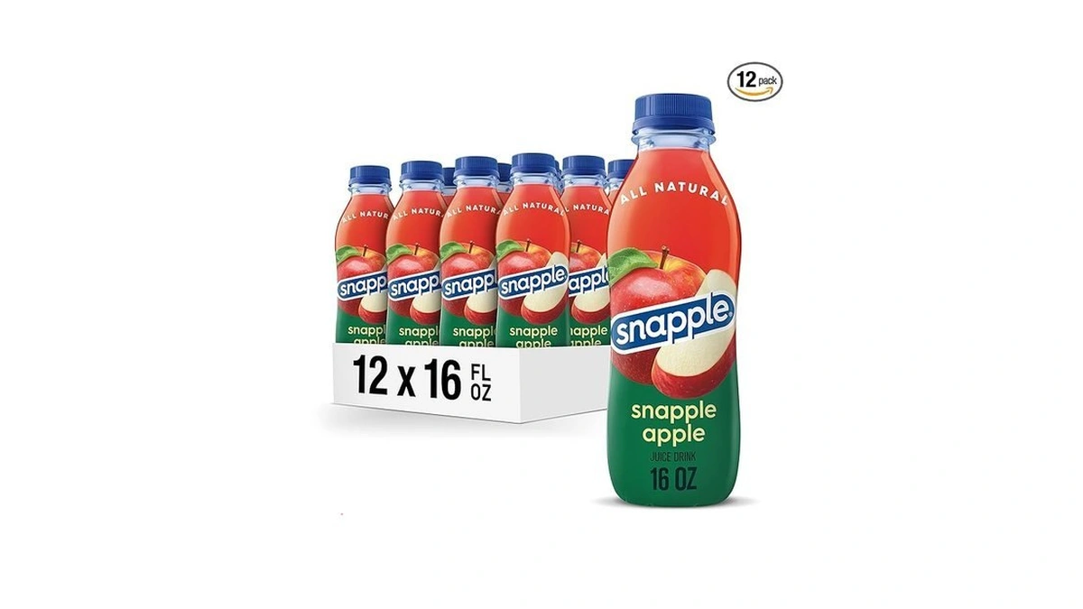 Snapple Apple Juice Drink, 16 Fl Oz Recycled Plastic Bottle,